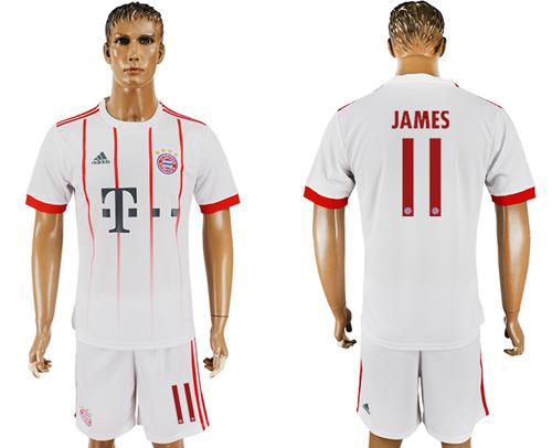 Bayern Munchen #11 James Sec Away Soccer Club Jersey - Click Image to Close